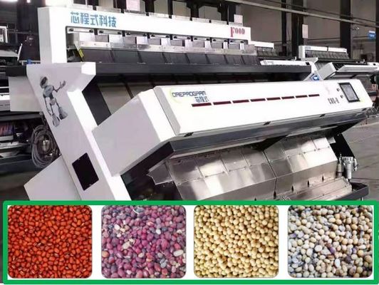 جودة  8 Chutes Red Beans / Soybean Color Sorter Accurate Recognition 6.0Kw مصنع