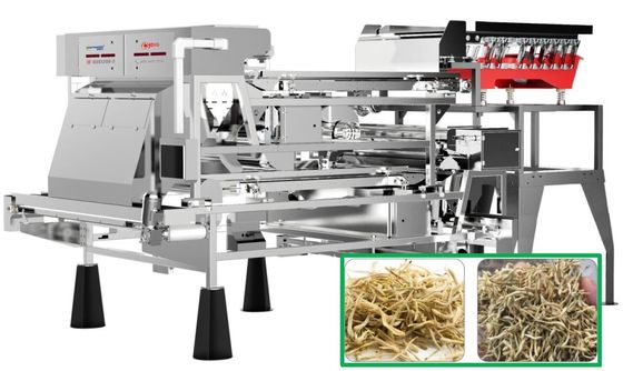 جودة  1.0-1.5T/H Vegetable Sorting Machine 8.2kw for Dehydrated Honeysuckle مصنع