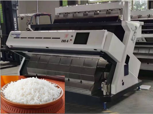 6 Chute CCD Rice Color Sorter Machine 220V / 50Hz With HD Camera