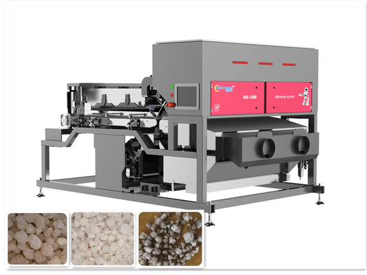 1 - 8cm Coarse Salt Particles Color Sorter With Led Lighting Spray Valve