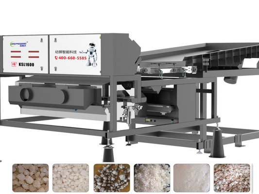 Single Layer 3 - 8 Cm Crude Salt Color Sorter With FPGA Processor